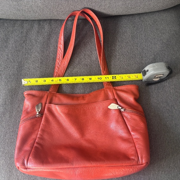 Libaire brick color leather purse - Picture 1 of 8